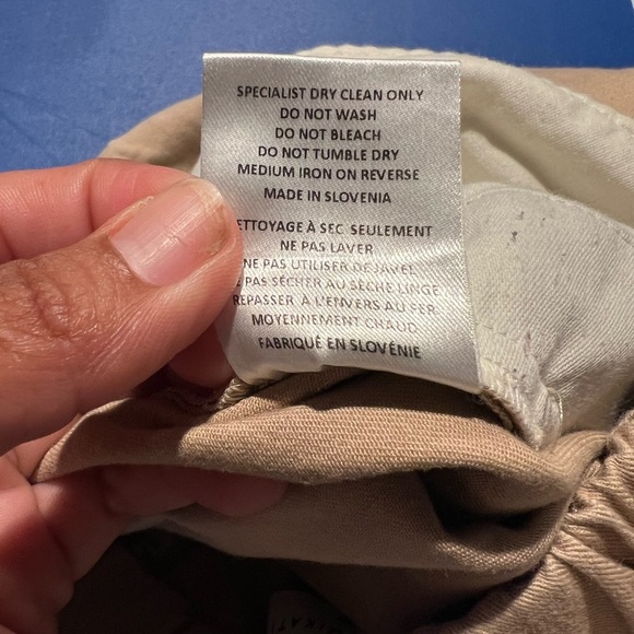 Mira Mikati Boho Khaki Pleaded Cropped Cotton Pants Size EU 36 (2/4) Coastal - Picture 11 of 11